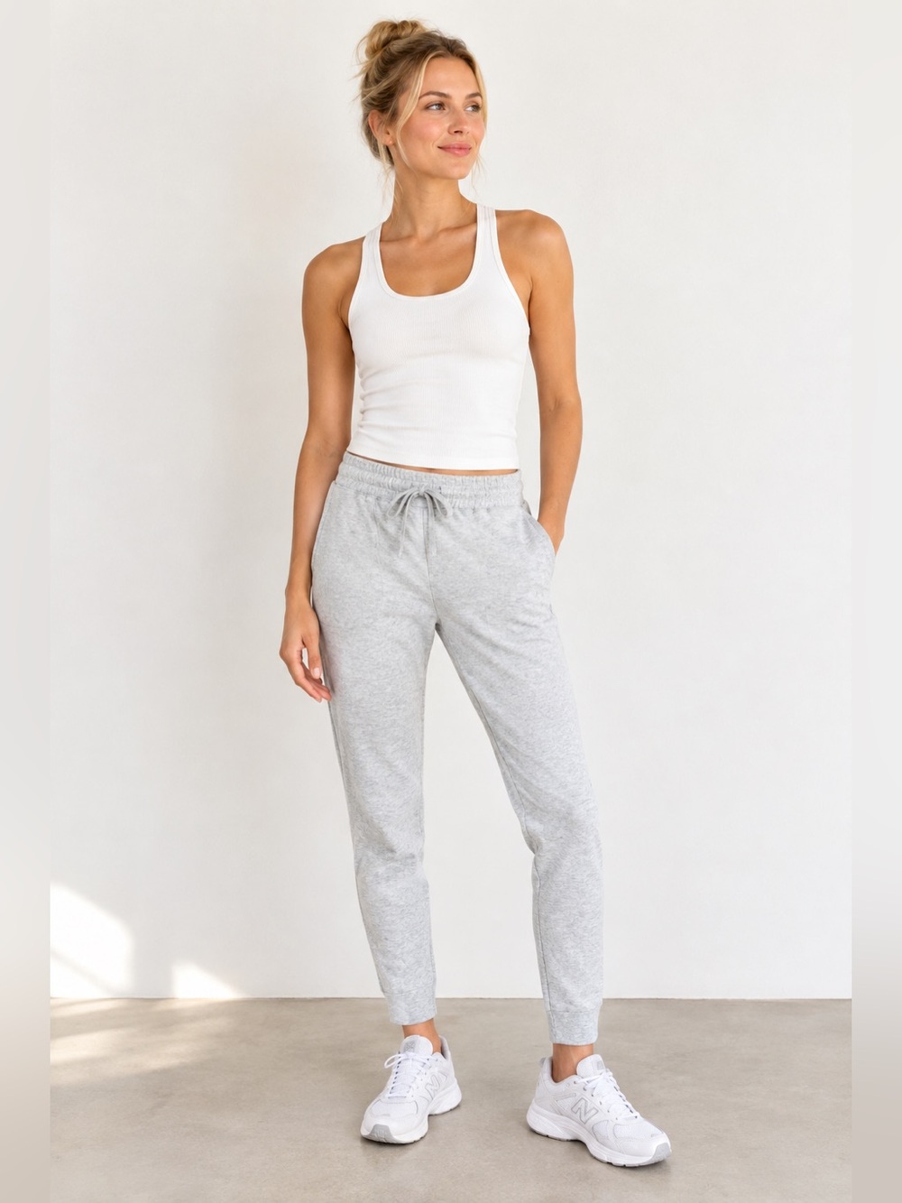 Outdoor Voices CloudKnit Joggers Women’s M Heather Gray Tapered Sweatpants
